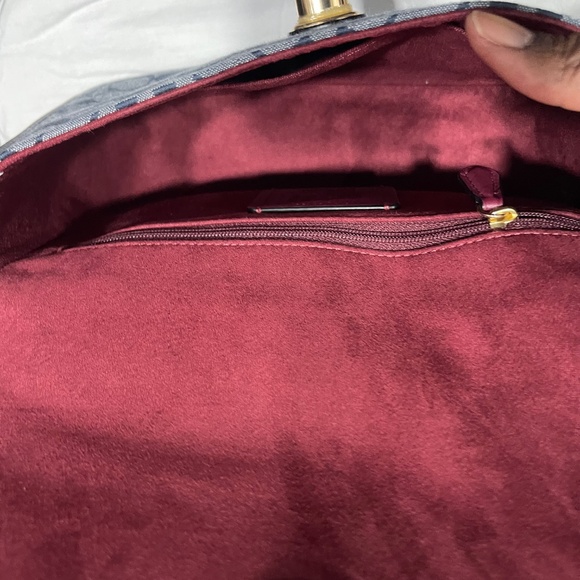 COACH MARLIE TOP HANDLE SATCHEL Signature Chambray DENIM - Picture 5 of 8